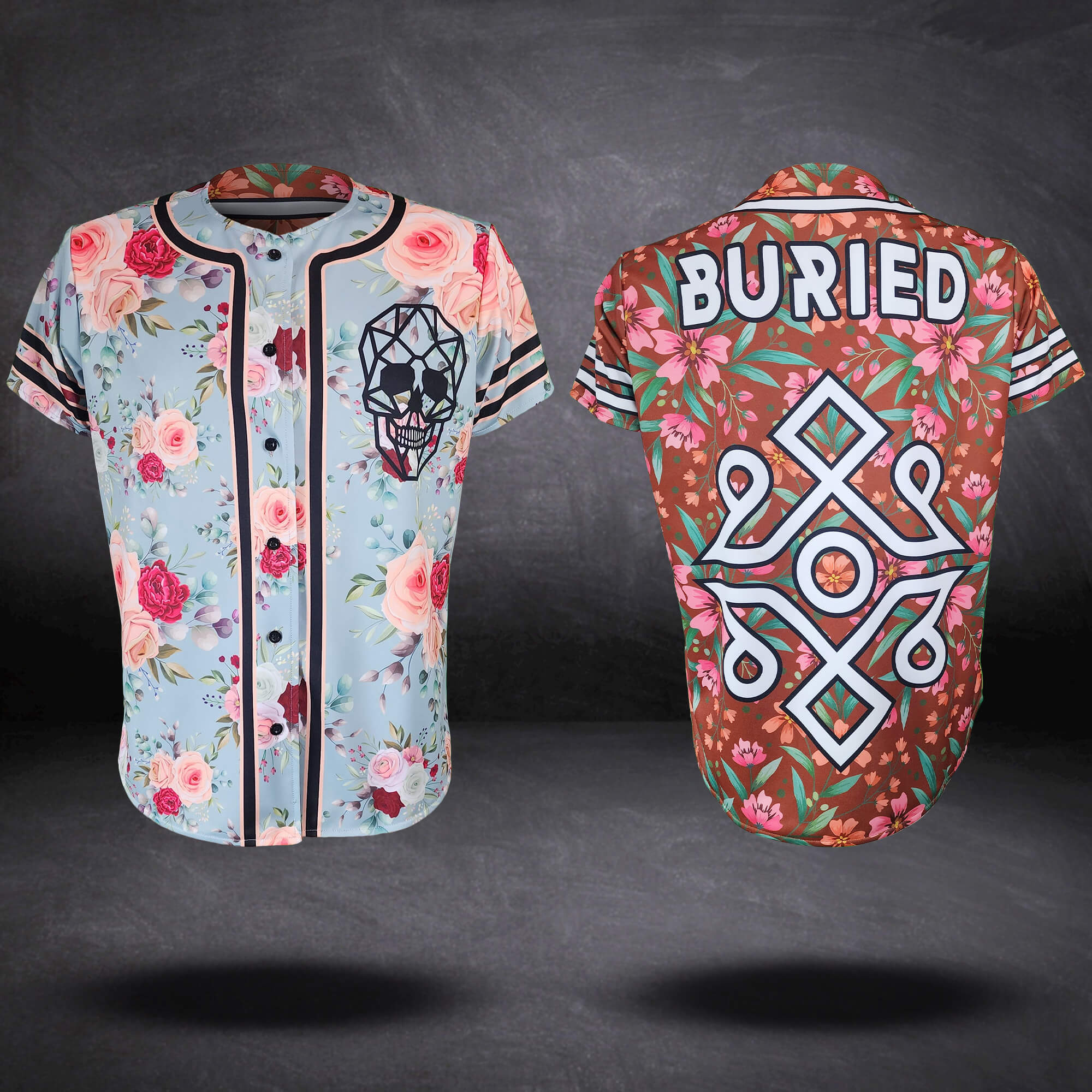 Reversible baseball jerseys